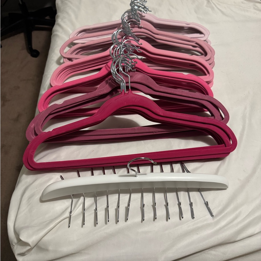 Pink hangers